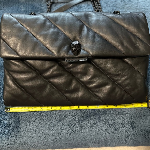 Kurt Geiger Elegant Black Quilted Leather Bag “The Kensington” - Picture 12 of 12